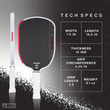 JOOLA Graf Pro 16mm Pickleball Paddle