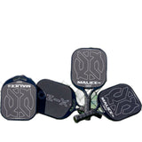 Malice Raw Carbon Fiber Open Throat Pickleball Paddle
