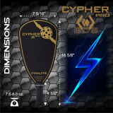 Cypher Pro Black Diamond Series Paddle - Pickleball Clearance