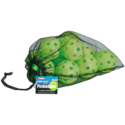 TOURNA Indoor Pickleball Balls (12-Pack) USAPA Approved - Pickleball Clearance