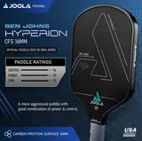 JOOLA Ben Johns Hyperion CFS 16 Graphite Paddle