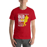 Old Man With Pickleball Paddle T-Shirt - Pickleball Clearance