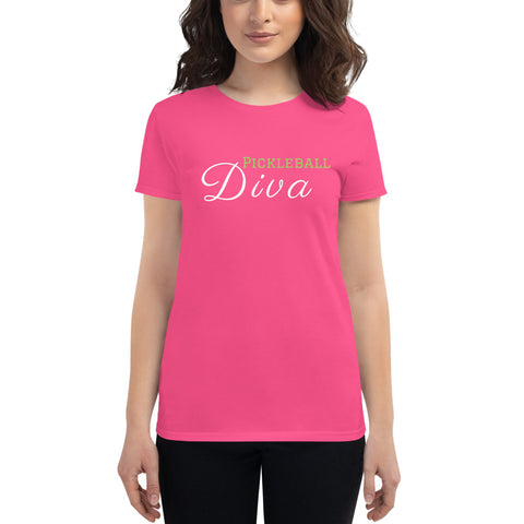 Pickleball Diva Women's short sleeve t-shirt - Pickleball Clearance